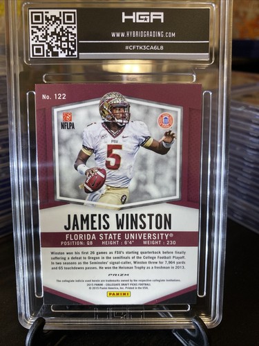 Jameis Winston 2015 Prizm Draft Red Power Prizms RC #122 FSU HGA 🔥🍢🍢Saints - Picture 6 of 7