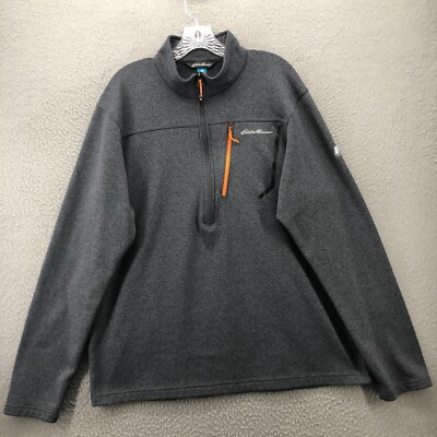 Eddie Bauer Sweater Mens Tall Extra Large Gray Pullover