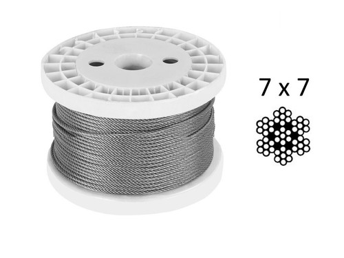 316 Grade Stainless Steel 1.0mm 49 Strand Wire for Fishing Trace 10 metre - Picture 6 of 9