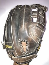 Wilson Signature Model A2221 Chris Sabo Dark Brown Leather Baseball Glove 11  