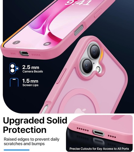 Mag Safe Shockproof Case Cover Frosted For iPhone 16 15 14 Plus 13 12 11 Pro Max - Picture 21 of 27