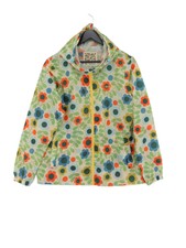 Orla Kiely Women's Coat Uk 14 Tan Floral 100% Other Rain Coat