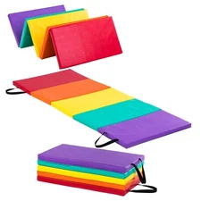 New-Bounce Tumbling Mat for Kids - Gymnastics Mat - Folding Exercise Tumble Mat