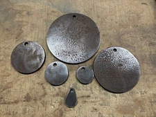 AR500 1/2" Steel Shooting Target Plate 6pc Set 2,3,4,6,8,10" Surplus Blemish