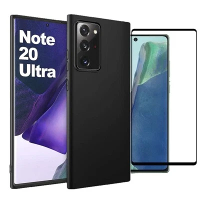 BNBUKLTD® For Samsung Galaxy Note20 Ultra 5G Case Slim Gel Cover & Glass Screen Protector
