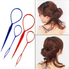 Hair Braid Topsy Twist Styling Loop Pferdeschwanz Maker Styling Tool 2 Paar
