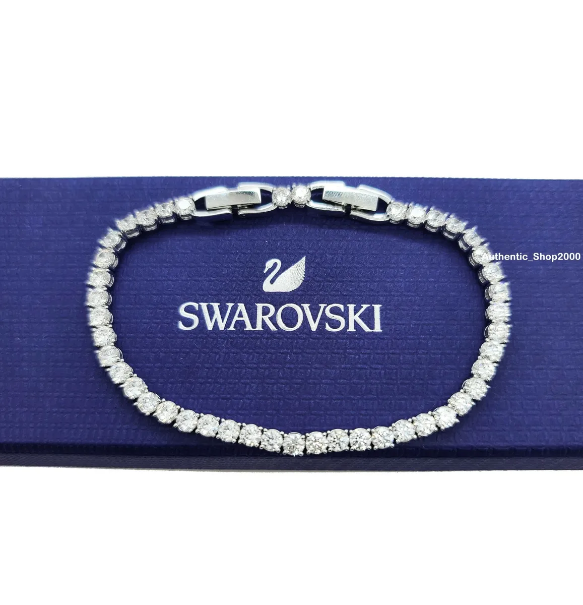 Swarovski Deluxe Tennis Bracelet Round Cut Rose Gold Tone  5464948  eBay