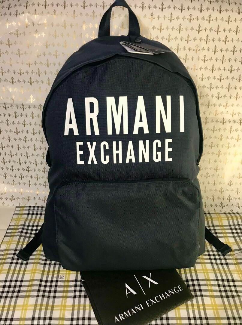 Armani Exchange Backpack Navy Blue