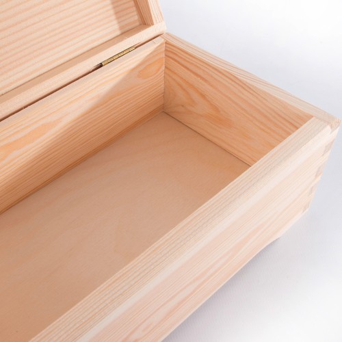 Selection of Wooden Chest Storage Boxes / Plain Wood / Small & Large Trunk Box - Picture 46 of 135