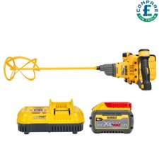 DeWalt DCD240 XR 54V FLEXVOLT Brushless Paddle Mixer + 1 x 9Ah Battery & Charger