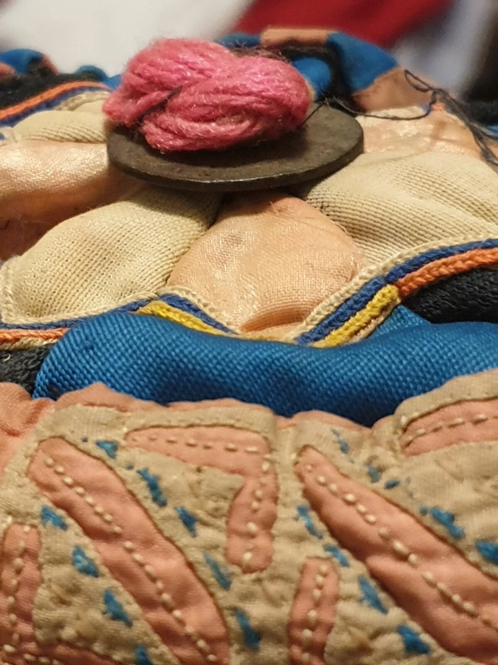 Hmong Childs Cap Laos - Handmade traditional embroidery - image 4 of 4