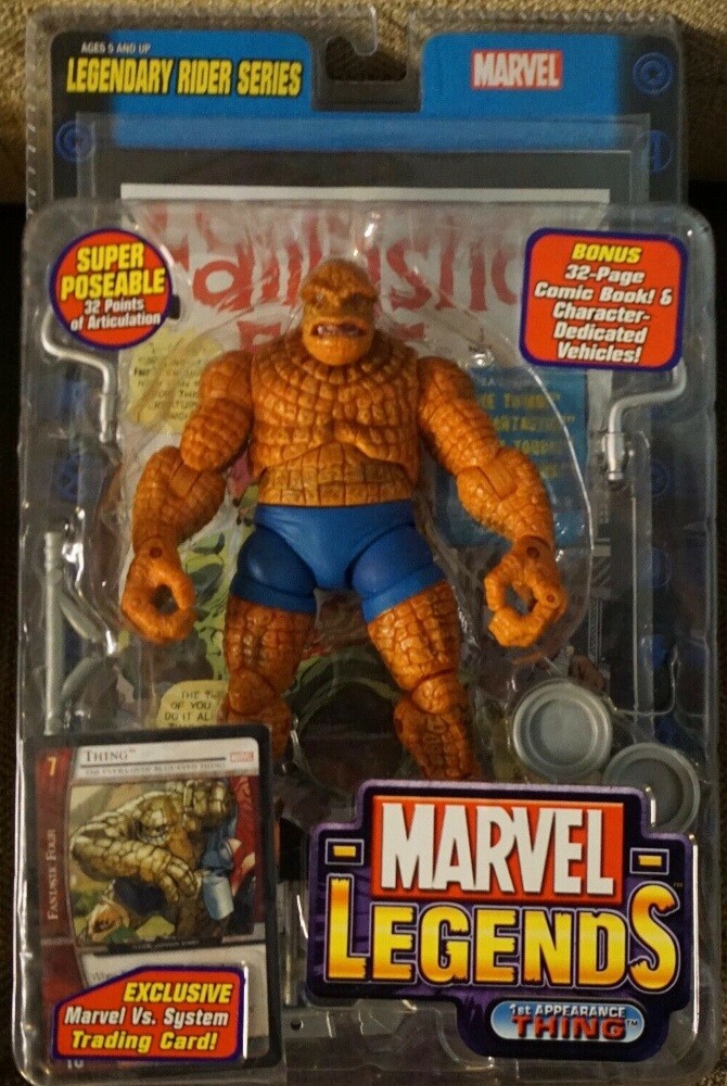 Marvel Legends Fantastic Four #1 Thing 1st Appearance Legendary Rider Poseable