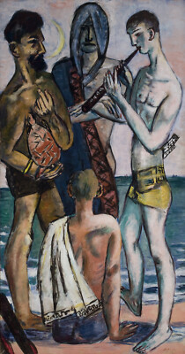 Young Men by the Sea : Max Beckmann : 1943 : Archival Quality Art Print