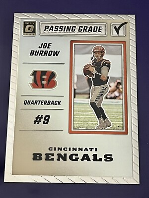 joe burrow graded card 2023 Optic PASSING GRADE Bengals #PG-JB JOE BURROW