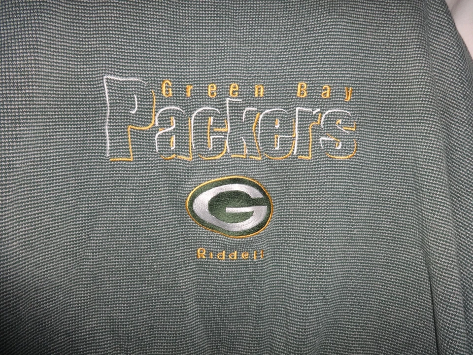 Sudadera De Colección Riddell Green Bay Packers Fútbol Cuello Redondo Para Hombres XXL Foto 2 de 4