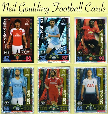 Topps Match Attax 2018-19   Premier League   Fußball Karten #361 bis #455