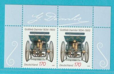 Prophila BRD-Briefmarke 2009 'Gottlieb Daimler' – Postfrisch MNH, Katalognr. 2725 (komplette Ausgabe)