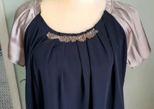 vera wang navy blue dress