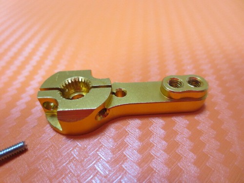 1x Alu Servohorn Servohebel Servo Arm 25T Futaba Savox Xcore Power HD Red YR - Picture 5 of 6
