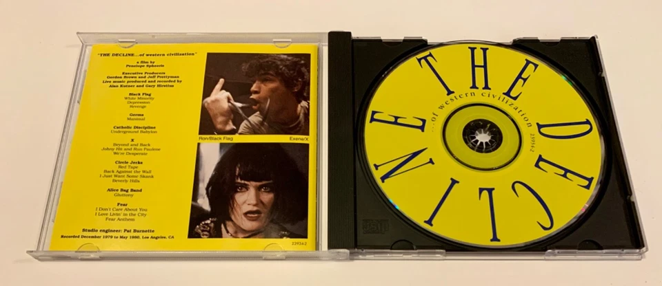(NM) Soundtrack CD - The Decline Of Western Civilization (1993) Black Flag Germs - Image 3 of 4