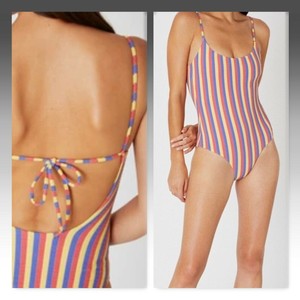 rainbow stripe swimsuit