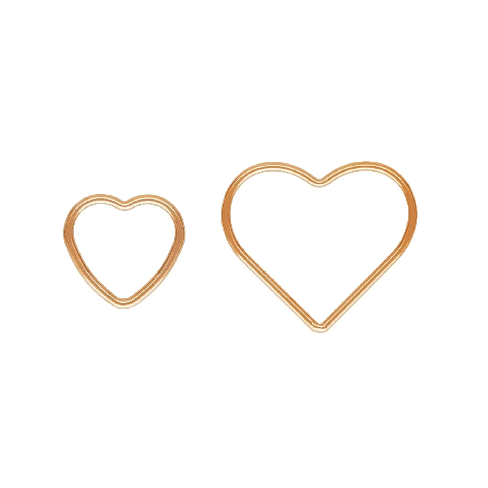 Anéis de salto e anéis divididos de ouro rosa para fazer joias