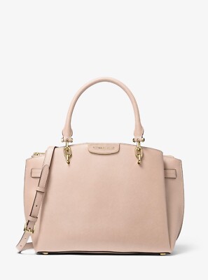 Michael Kors Hailee Saffiano Leather Extra Small Satchel  Michael Kors Rochelle Saffiano Leather Satchel in Light Pink main image 2