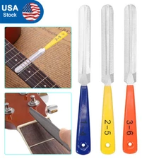 3X Guitar Gauged Nut Saddle Files Fret Crowning Slot Filing Luthier Repair Tools