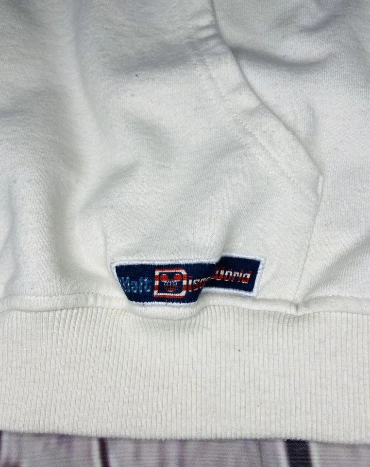 Suéter de Mickey Mouse con 1/4 cremallera bandera americana rojo/blanco/azul de los parques Disney para hombre; XL Foto 3 de 4