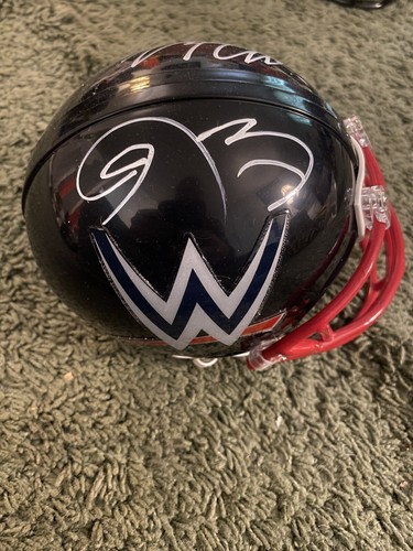 Matt Jeff Hardy signed autographed WWE mini helmet Proof AEW WWF TNA