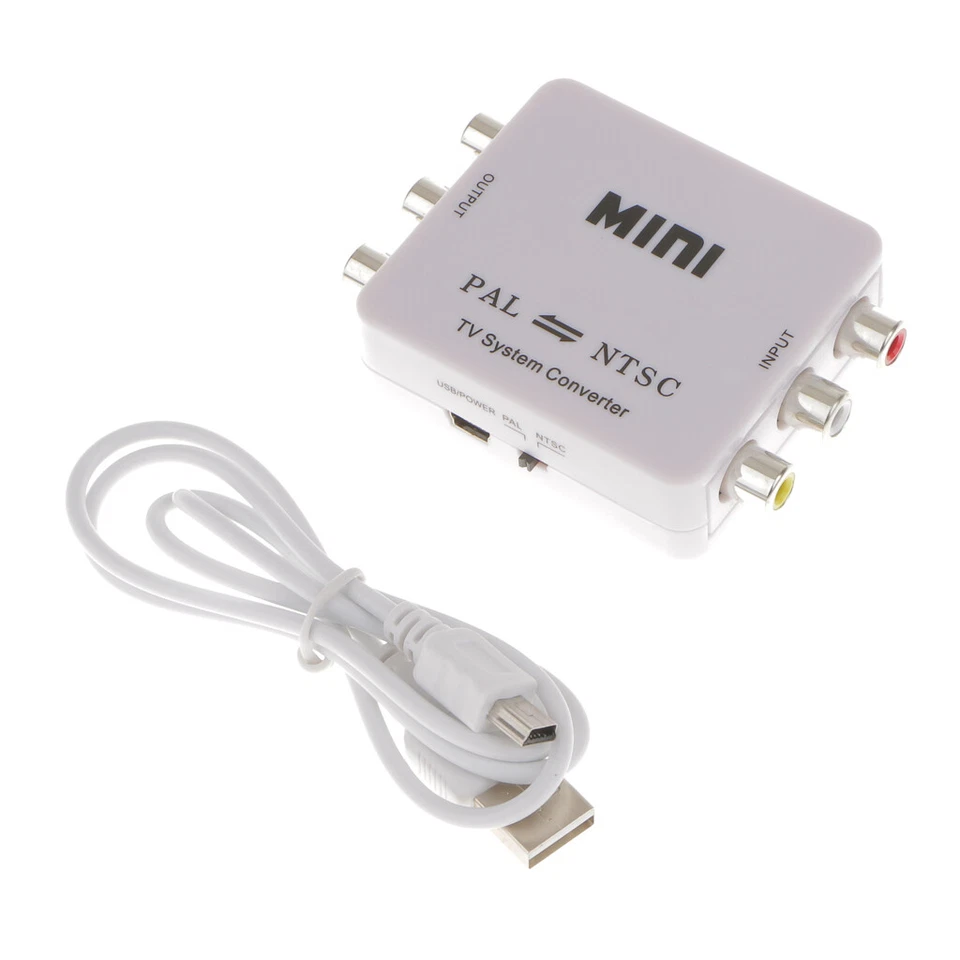 PAL NTSC SECAM Auf NTSC PAL Convertor Mini TV System Video Converter Adaptor - Bild 4 von 4