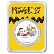 Peanuts® Football Season 1 oz Colorized Silver