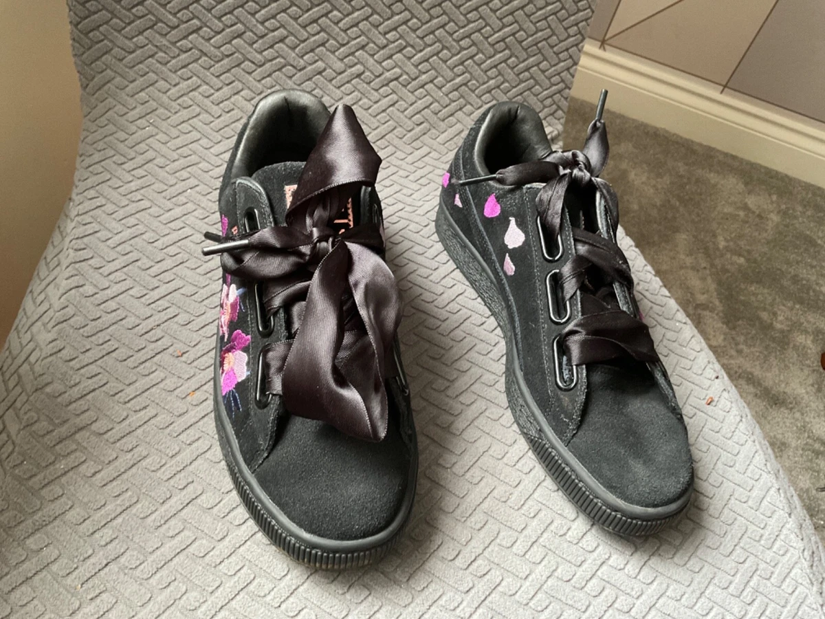 Black puma ribbon lace 2025