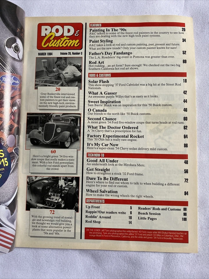 1994 March Rod & Custom Magazine Sam Barris Buick One Of A Kind (CP258) - Image 2 of 3