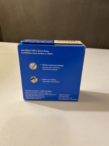 NOWY ZAPIECZĘTOWANY 10 Office Depot 2HD IBM Sformatowane dyskietki 3,5" Dyskietki 1,44 MB - Zdjęcie 9 z 10