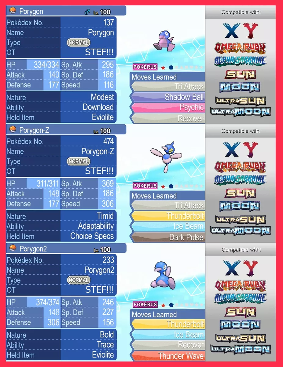 Pokemon ULTRA SUN & MOON - ALL Gen 7 Shiny Mythical Pokémon 6IVs Level 100  3DS