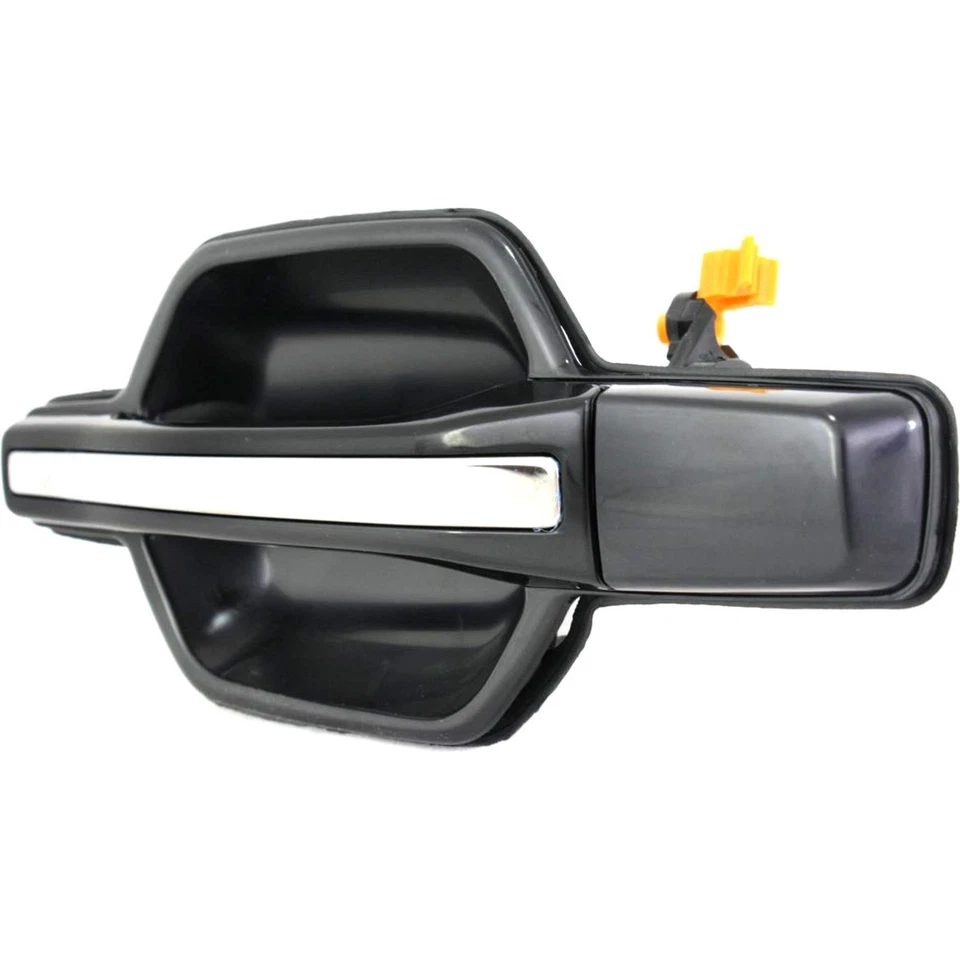 Maçaneta de porta externa preta e cromada traseira lateral esquerda para 01-06 Montero - Imagem 2 de 4