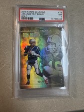 2018 Panini Illusions - Tom Brady, Jim Plunkett #73 Trophy Collection Gold /499