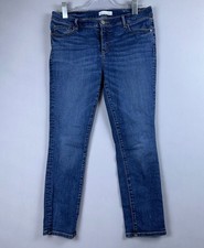Ann Taylor Loft Skinny Jeans Womens Size 30/10 Mid Rise Medium Wash Blue