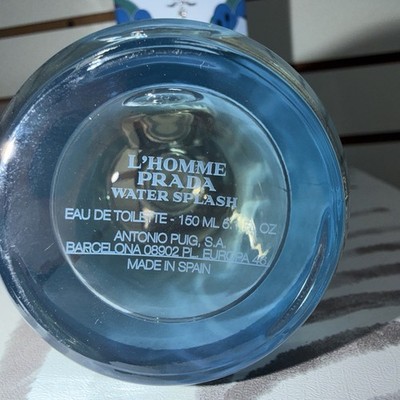 Prada L'Homme Water Splash 150ml 5.1oz EDT Discontinued Rare & HTF