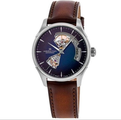 Hamilton Jazzmaster Open Heart Automatic Blue Dial 40mm Brand New Full Set