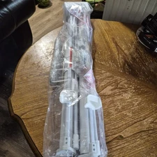 2Retractable Baby Gates for Stairs, 55" Wide 34" Tall, White