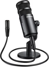MAONO XLR Podcast Microphone, Cardioid Studio Dynamic Mic for Vocal Recording, S