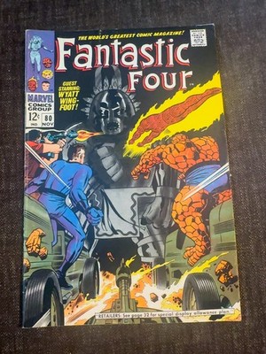 Fantastic Four #80 Nov 1968 Marvel Comics Group 12¢ Wyatt Wingfoot