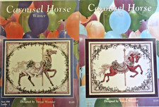 2 Teresa Wentzler Carousel Horse Cross Stitch...
