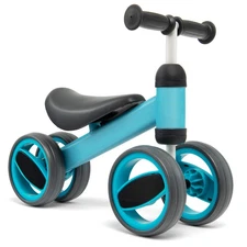 Honeyjoy Baby Balance Bike Toddler Riding Toys  w/ 4 Wheels Blue
