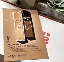 2 YSL Yves Saint Laurent ALL HOURS CONCEALER All Angles 6-Shade Sample Card L1B