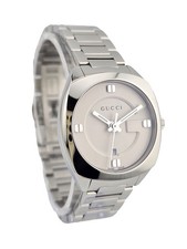 Gucci GG2570 YA142502 Women's White Dial Stainless Steel Watch