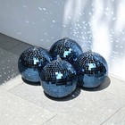 4PCS 7" Disco Balls Decoration with Hanging Ring for DJ Club Wedding Blue — photo 1