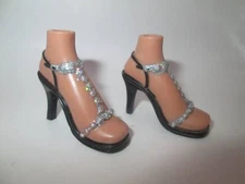 Bratz Shoes ~❤️~ Forever Diamondz Fianna Glittery Black Heels #376
